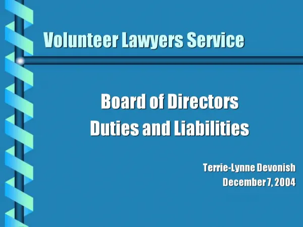 Volunteer Lawyers Service