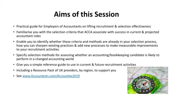 Aims of this Session