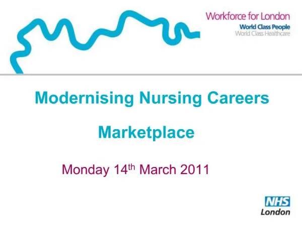 Modernising Nursing Careers Marketplace