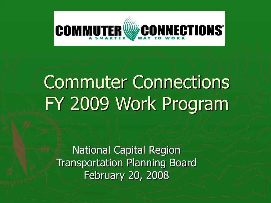 commuter connections fy 2009 work program