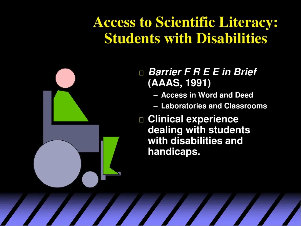 access to scientific literacy students with disabilities