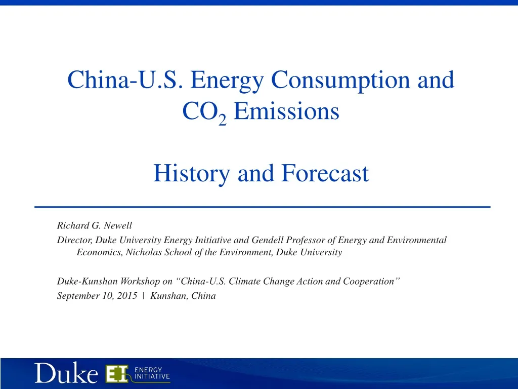 china u s energy consumption and co 2 emissions history and forecast