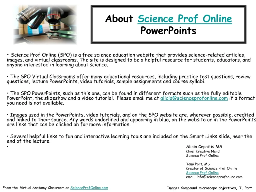 about science prof online powerpoints