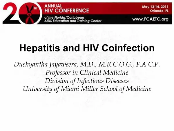Hepatitis and HIV Coinfection
