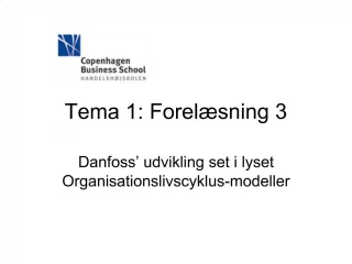 Tema 1: Forel sning 3 - slide 1