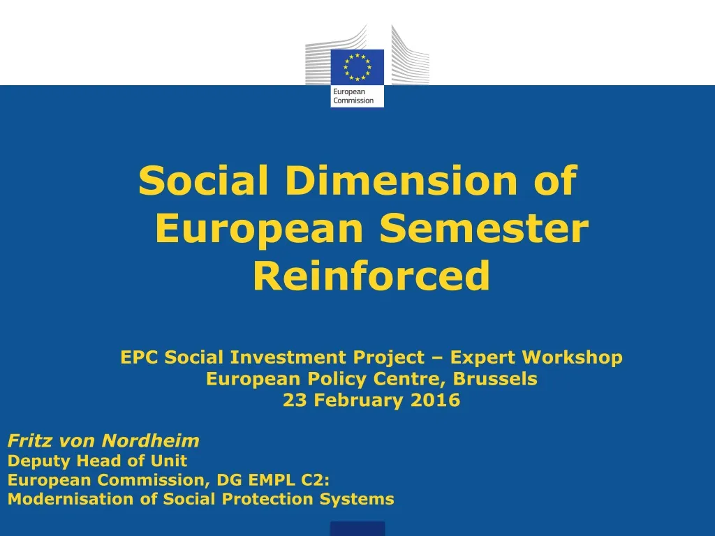 social dimension of european semester reinforced