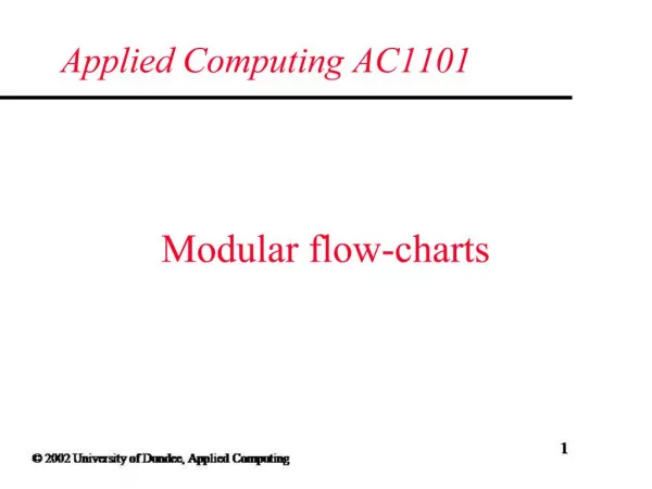 Modular flow-charts