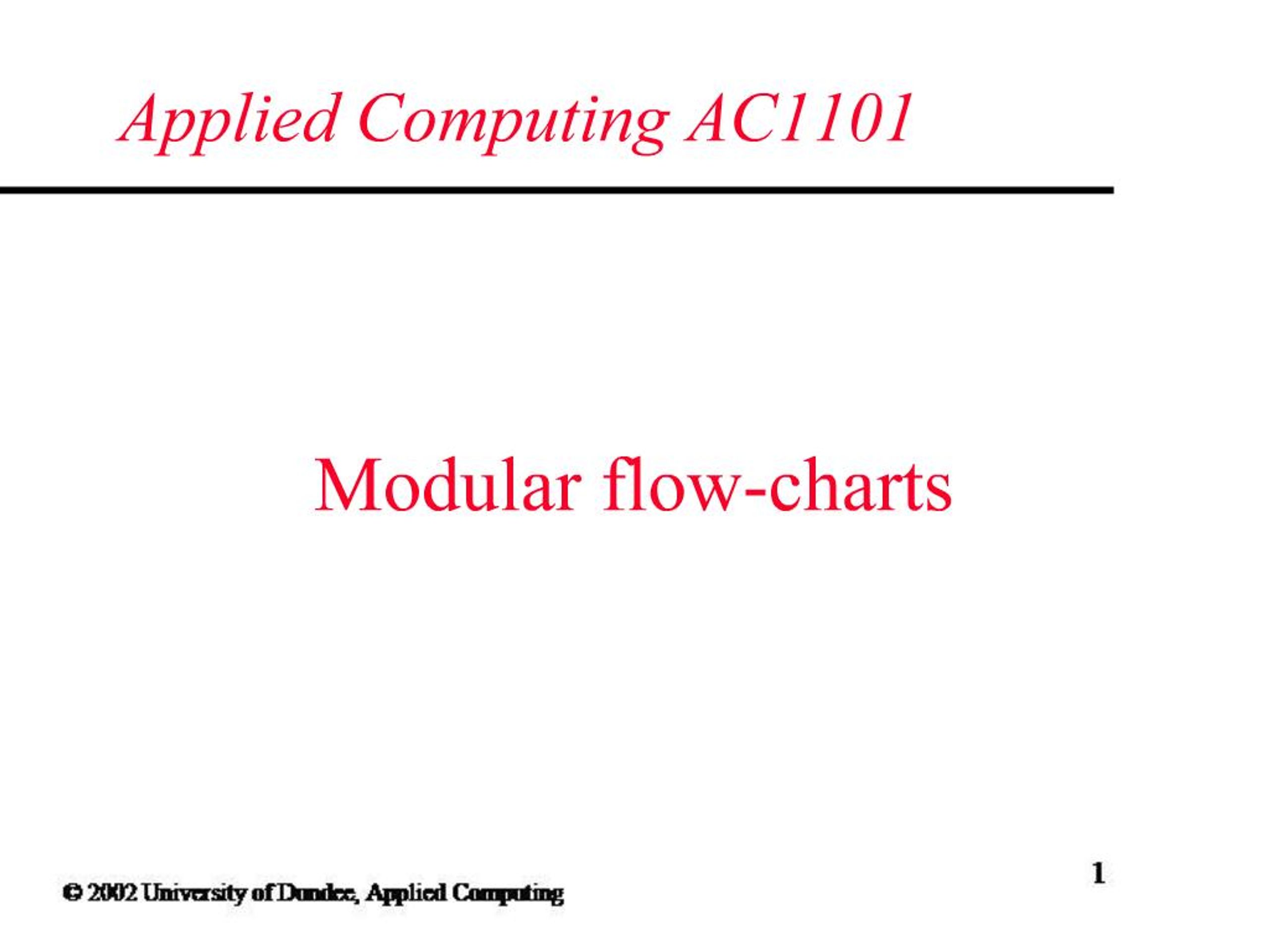 PPT - Modular flow-charts PowerPoint Presentation, free download - ID ...