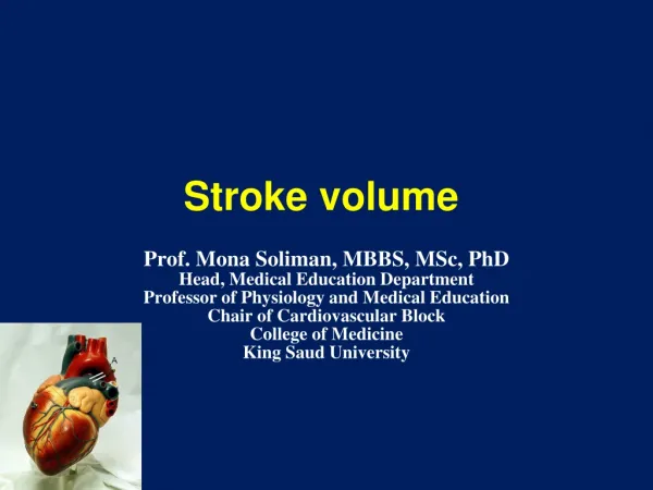 Stroke volume