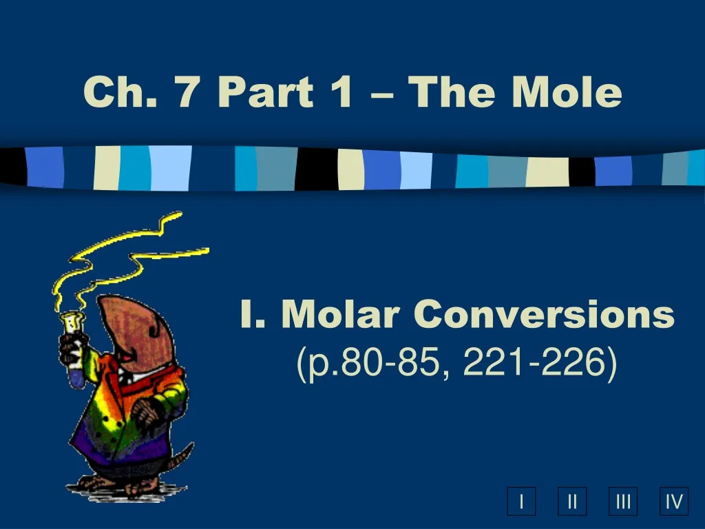 ch 7 part 1 the mole