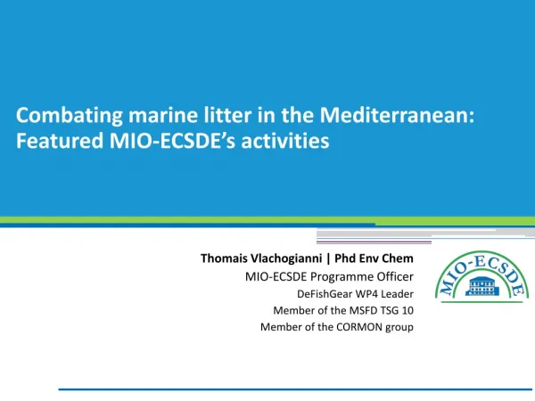 Combating marine litter in the Mediterranean: Featured MIO-ECSDE’s activities