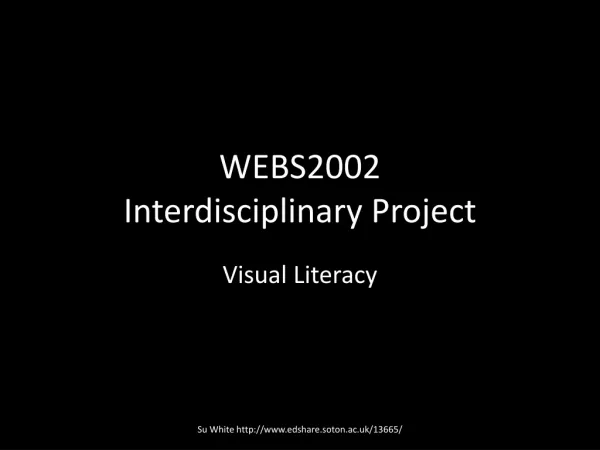 WEBS2002 Interdisciplinary Project
