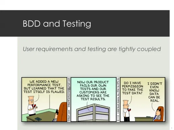 BDD and Testing