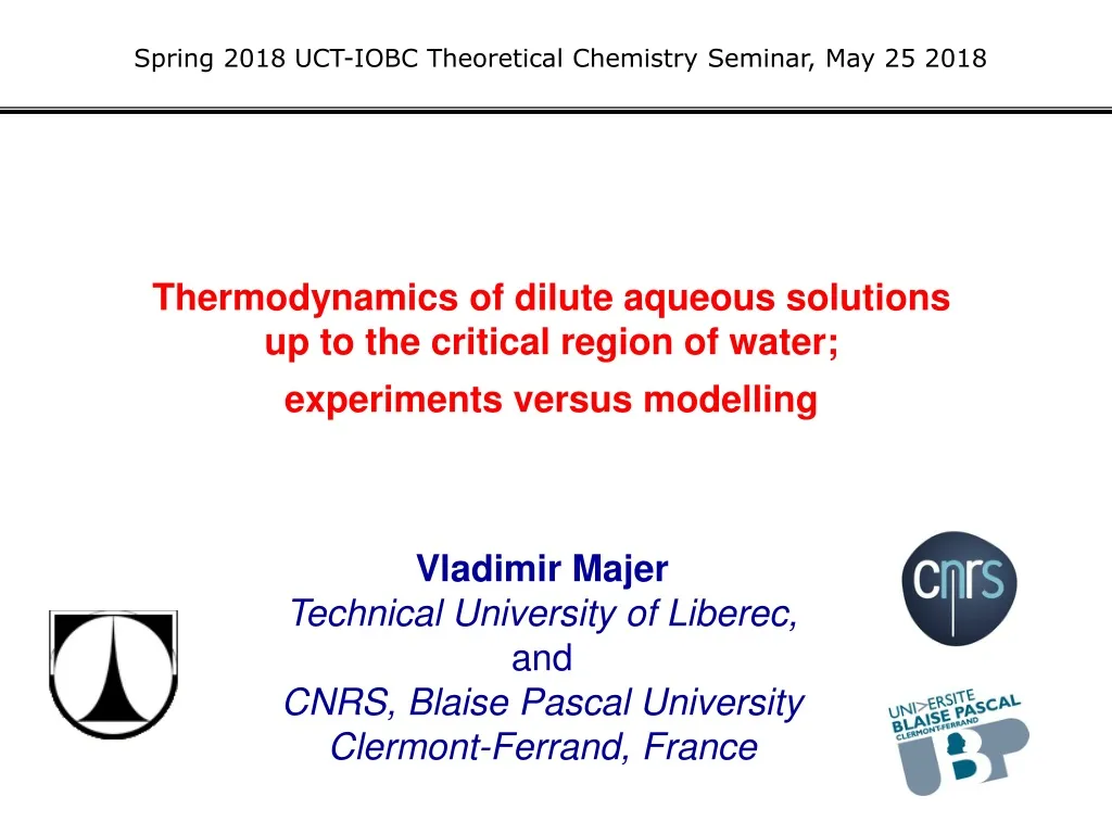 spring 2018 uct iobc theoretical chemistry