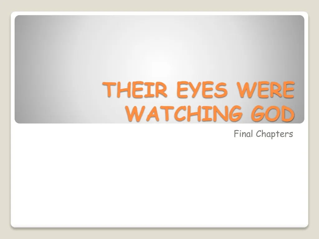 their eyes were watching god