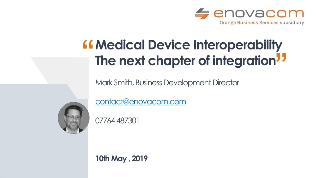 medical device interoperability the next chapter