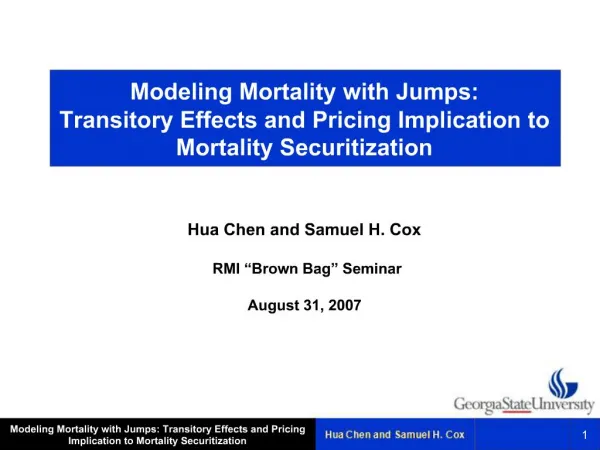 Modeling Mortality with Jumps: Transitory Effects and Pricing Implication to Mortality Securitization
