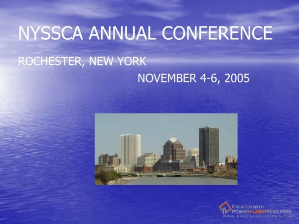 NYSSCA ANNUAL CONFERENCE