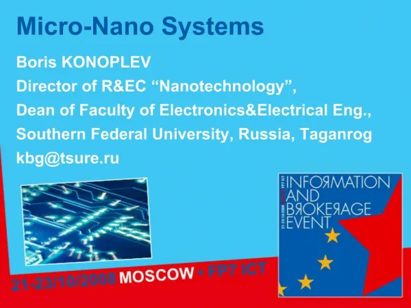 Micro-Nano Systems