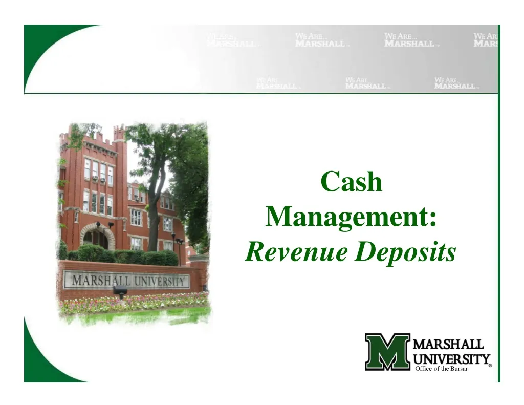cash management revenue deposits