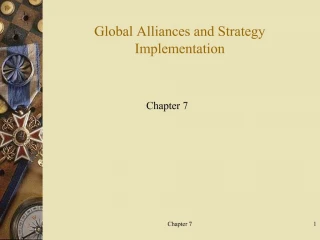Global Alliances and Strategy Implementation - slide 1