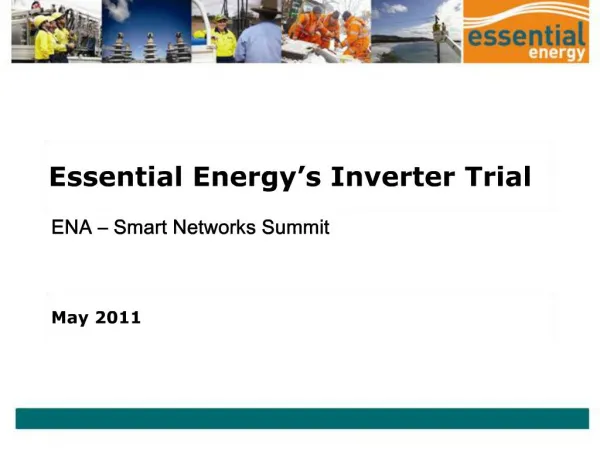 Essential Energy s Inverter Trial
