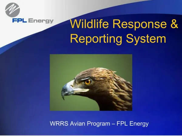 Wildlife Response Reporting System