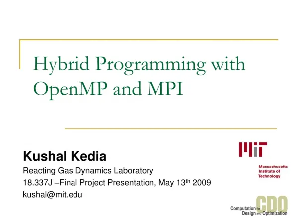 Hybrid Programming with OpenMP and MPI