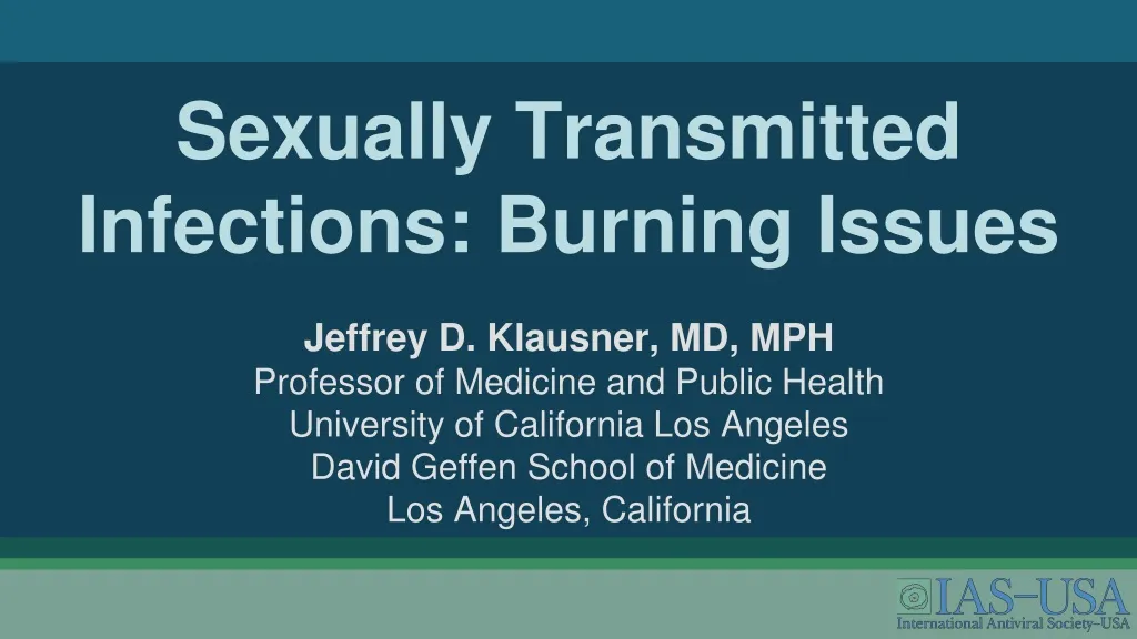 sexually transmitted infections burning issues