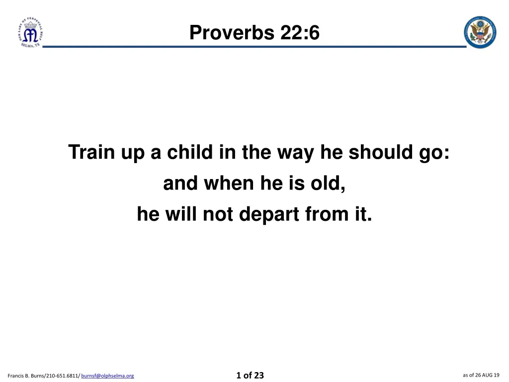 proverbs 22 6