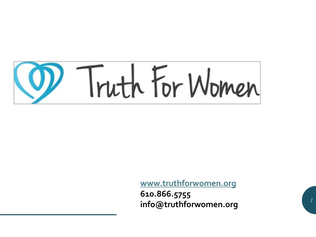 www truthforwomen org 610 866 5755