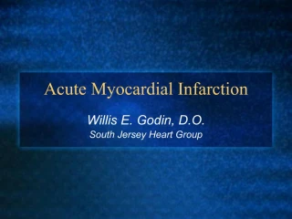Acute Myocardial Infarction - slide 1