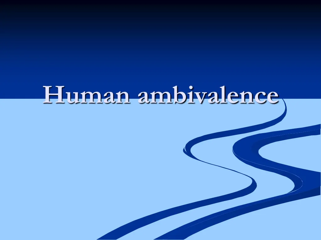 human ambivalence