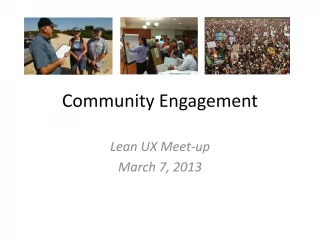 Community Engagement - slide 1