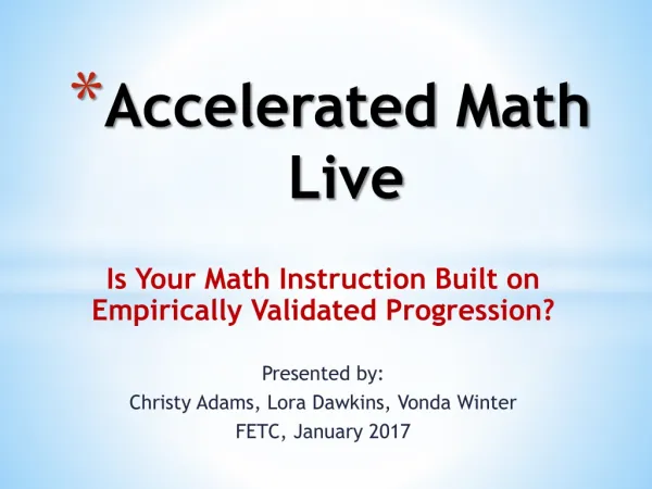 Accelerated Math Live