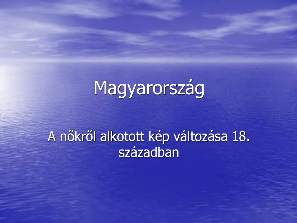 Ppt Magyarorsz G Powerpoint Presentation Free Download Id