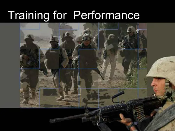 Training for Performance