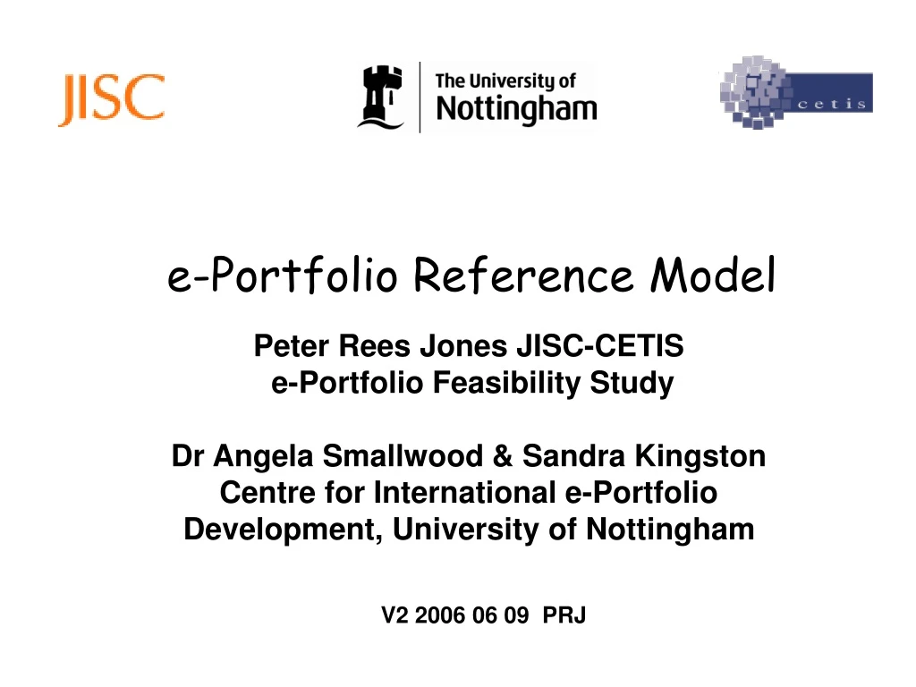 e portfolio reference model