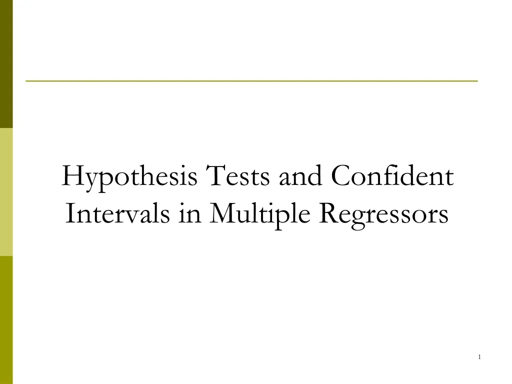 hypothesis tests and confident intervals