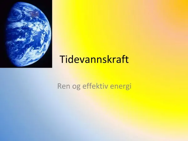 Tidevannskraft