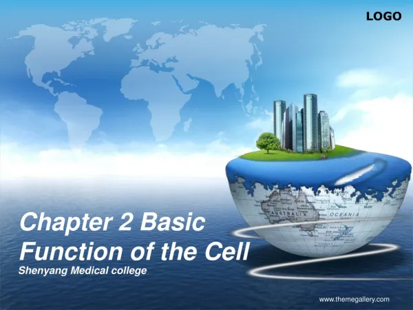 Chapter 2 Basic Function of the Cell
