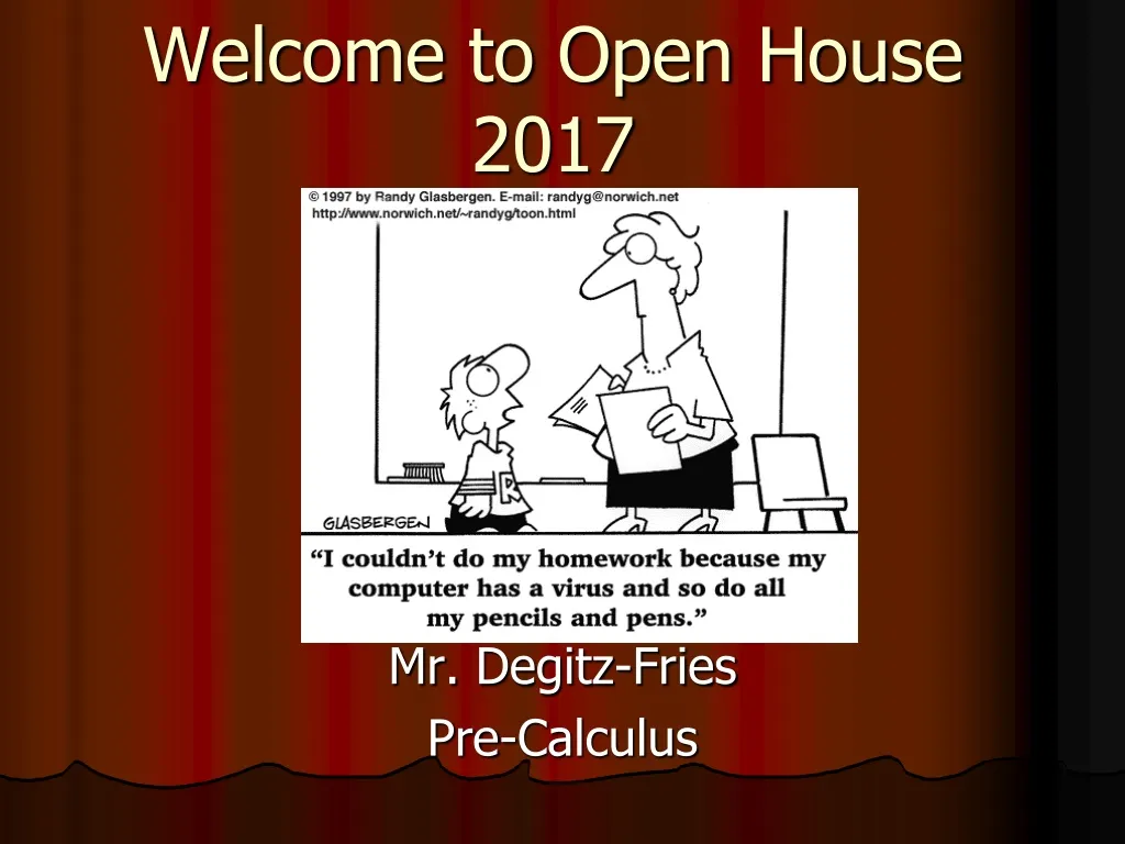 welcome to open house 2017