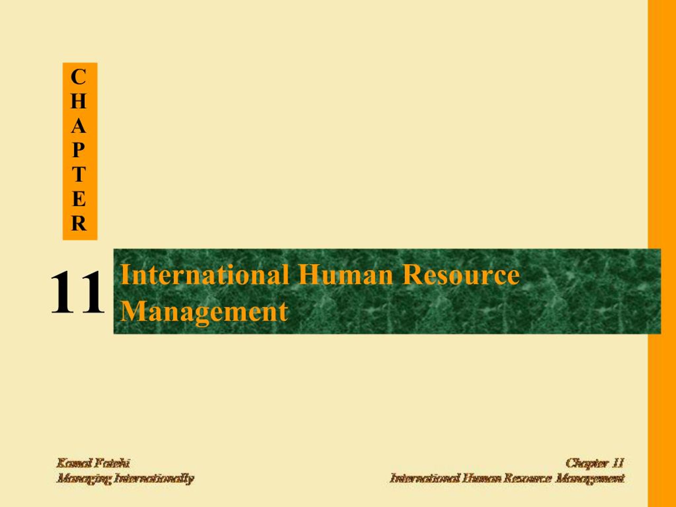 PPT - International Human Resource Management PowerPoint Presentation ...