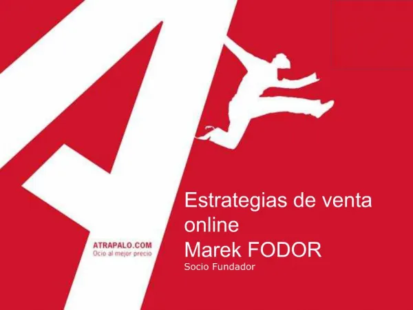 Estrategias de venta online Marek FODOR Socio Fundador