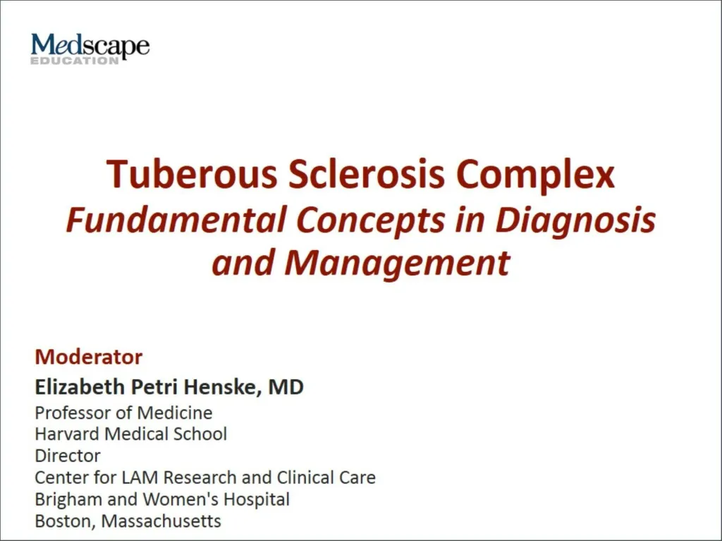 tuberous sclerosis complex fundamental concepts in diagnosis and management