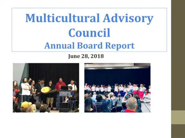 Multicultural Advisory Council Annual Board Report