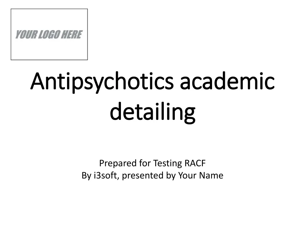antipsychotics academic detailing prepared