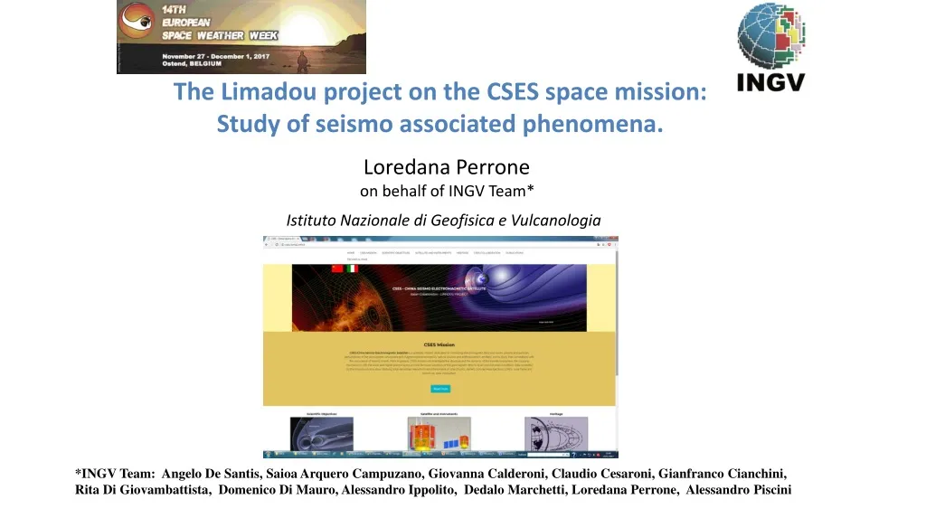 the limadou project on the cses space mission