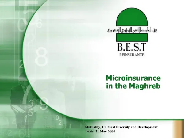 Microinsurance in the Maghreb