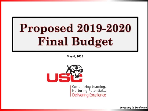 Proposed 2019-2020 Final Budget